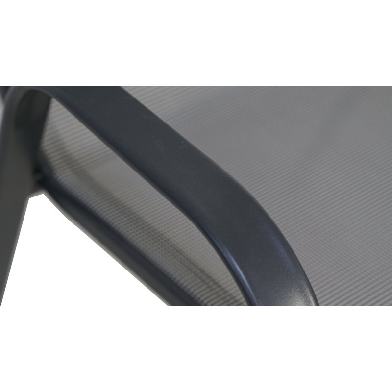 Fauteuil de patio empilable Karisa, gris