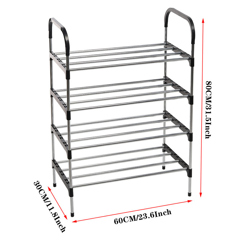 12 Pair Stackable Shoe Rack