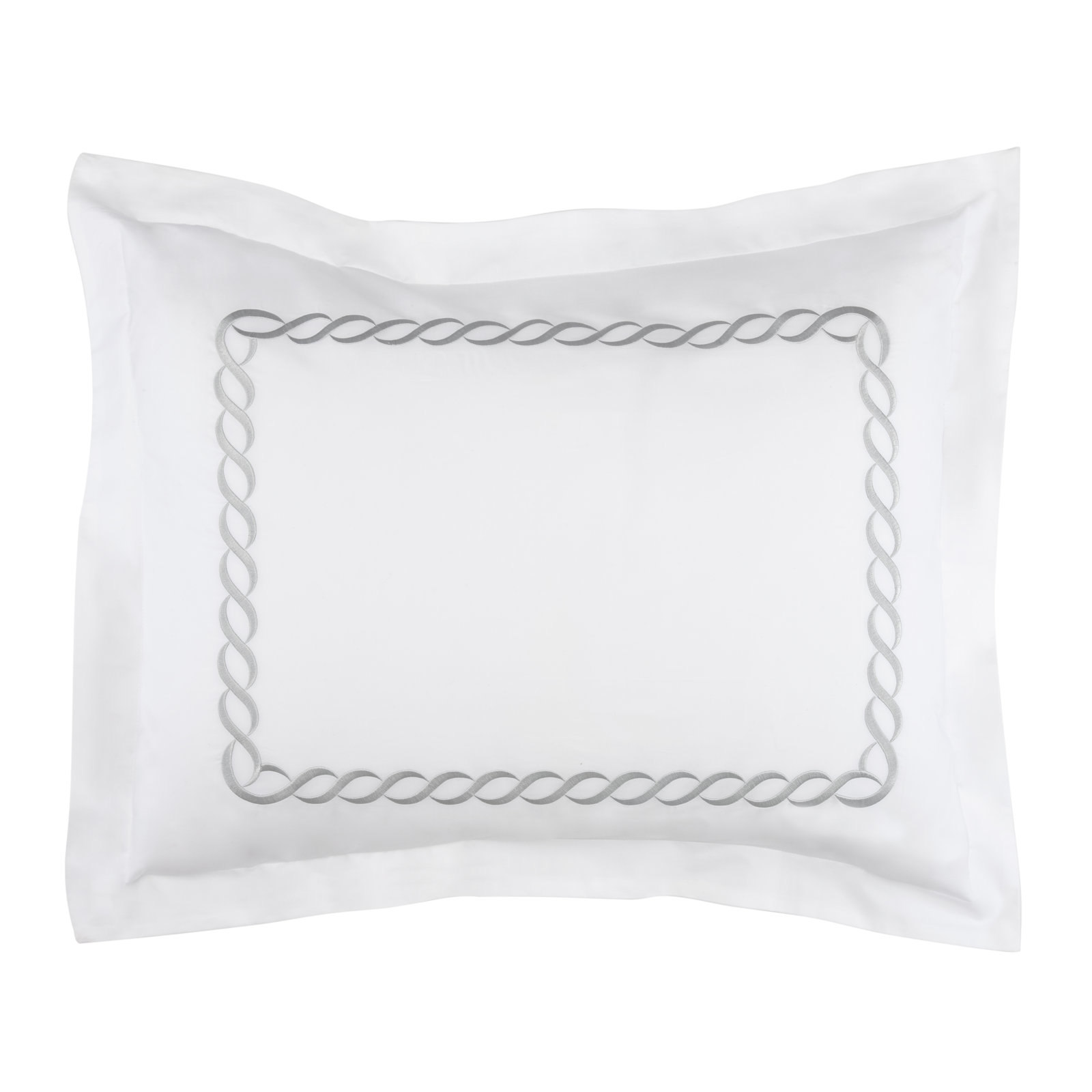 Lisbeth Cotton Blend Shams, Queen, Silver