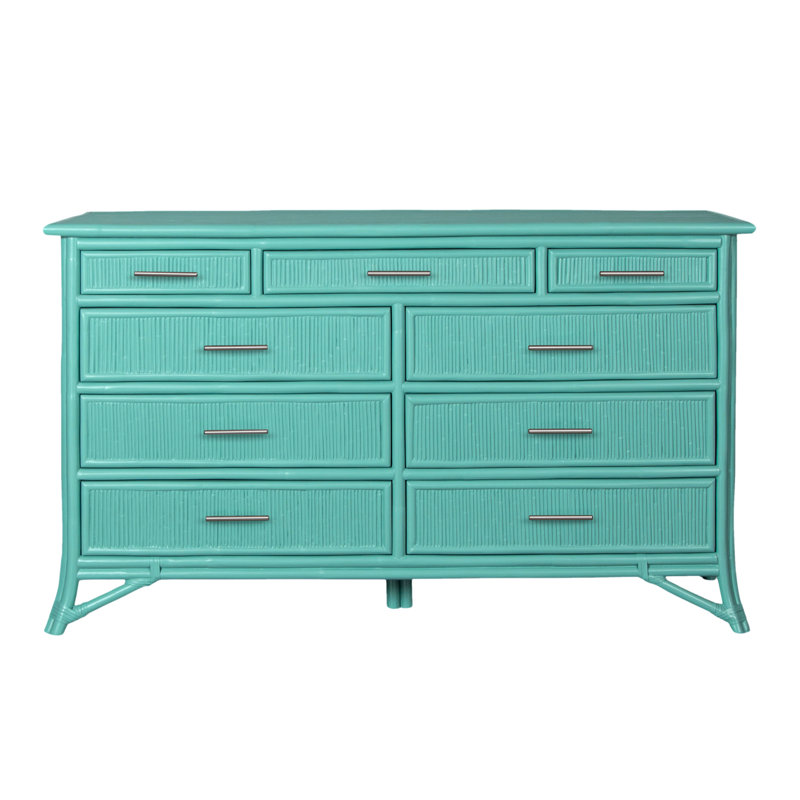 Bermuda 9 - Drawer Dresser, Turquoise
