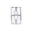 Roman Numeral Metal Mechanical Tabletop Clock in Nickel-101808057