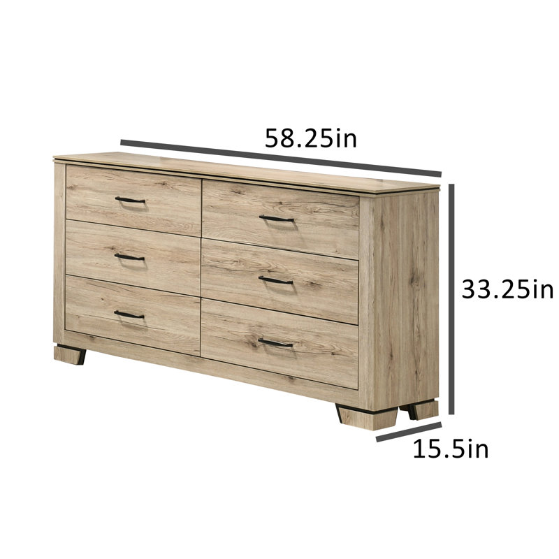 Commode double Rustic Farmhouse, Chêne