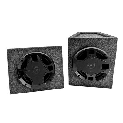 SDX Audio - 6.5" 4-way Car Speaker System Hatchback Boxes - Black