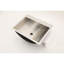 Lavabo vasque de salle de bain en acier inoxydable 21 "x 17" avec bonde escamotable - à porter en nickel brossé facile à nettoyer