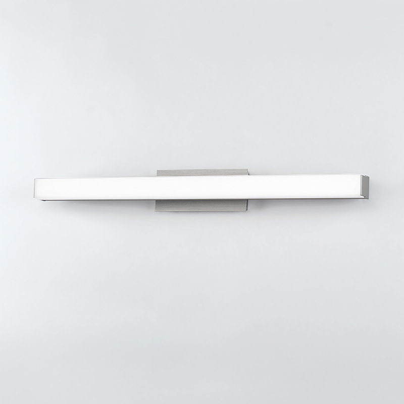 Brink 1 - Light LED Bath Bar, 3500K, 3" H x 24" W x 2.75" D, Brushed Aluminum