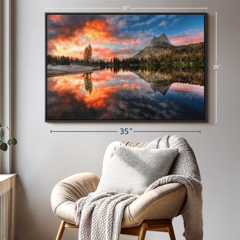 " Yosemite Park Sunset " Print, 37" H x 25" W