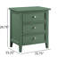 Table de chevet 3 tiroirs Ainis - ensemble de 2-101250082