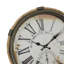 Horloge murale décorative en métal Ethoridge avec cadre en corde et cadran crème vieilli-734132784-703154845