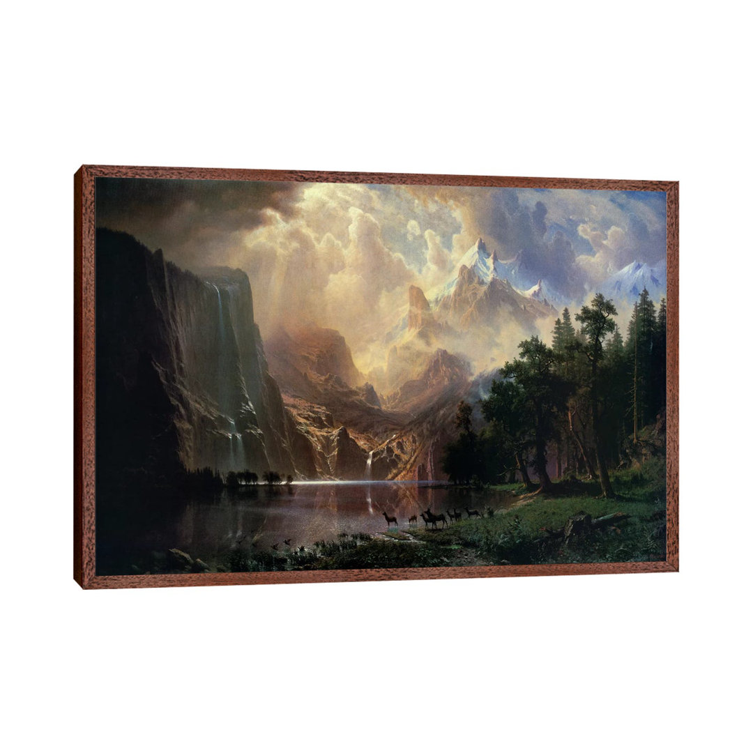 Among Sierra Nevada in California by Albert Bierstadt - Painting Print on Canvas