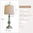 Kahloni 24.5 "Retro Resin Cabinet Light,USB Charging,Suitable for Bedroom,Living Room,Coffee Table