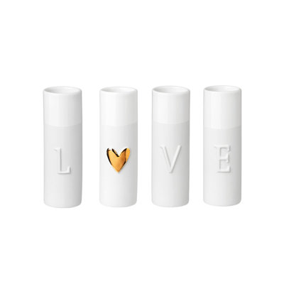 Mini vases Love - ensemble de 4