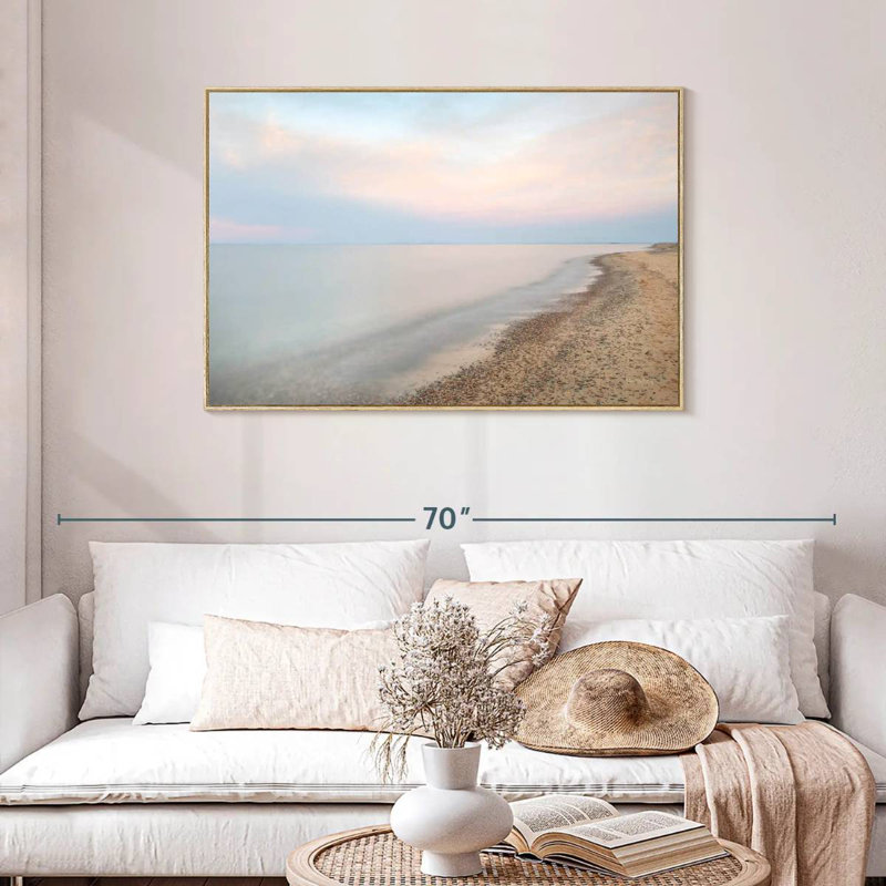 Rive du lac Supérieur, Cadre flottant en bois naturel, 43 po x 29 po