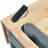 Grey Blue Kitchen Storage Island With Power Outlet & Foldable Leaf Feature, 5, Open Shelving, Wine Rack For Home Cart Function, Blue, 5 Wheels, Storage,-1783694951