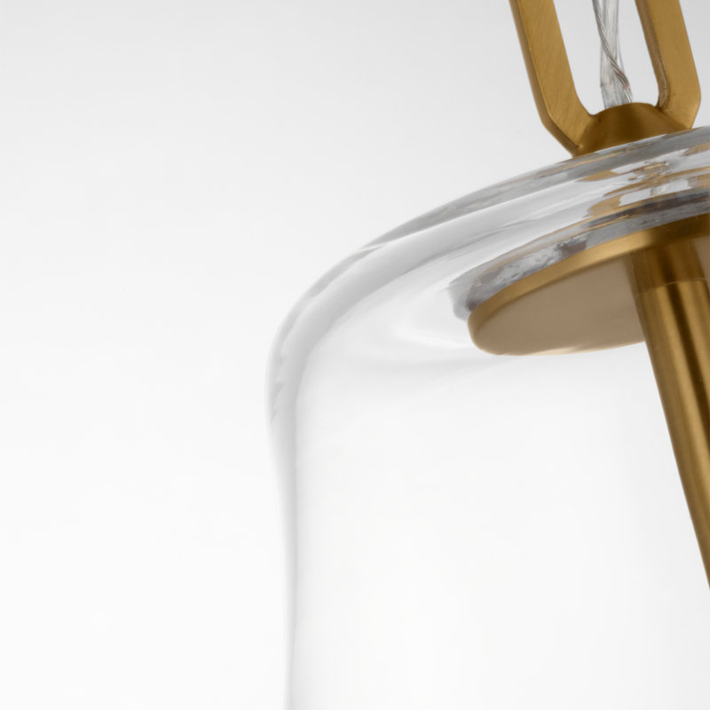 Magnus 1 - Light Teardrop Pendant, 25.88" H x 18.5" W x 18.5" D, Burnished Brass