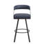 Ensemble de 2 chaises pivotantes en cuir Vegan Alisier-532059395-532059396