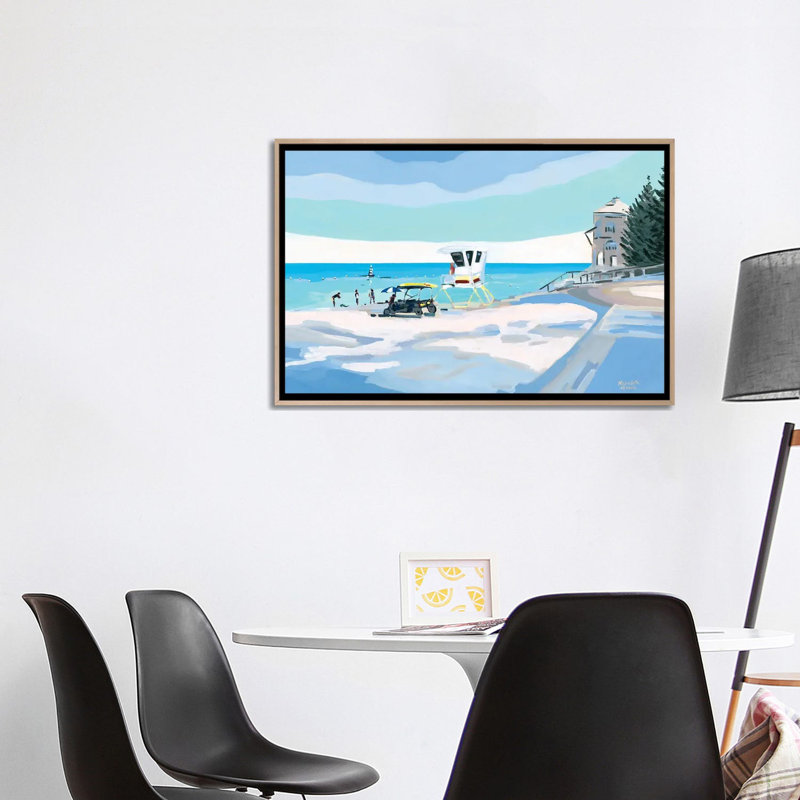 Cottesloe Beach - reproduction d'art murale encadrée, H 26 po x l 40 po, Beige, Reproduction encadrée sans passe-partout