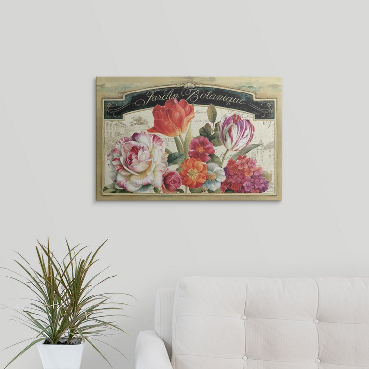 «Musso Garden View I» par Lisa Audit - impression d'art graphique, H 16 po x l 24 po x P 1,5 po, Toile