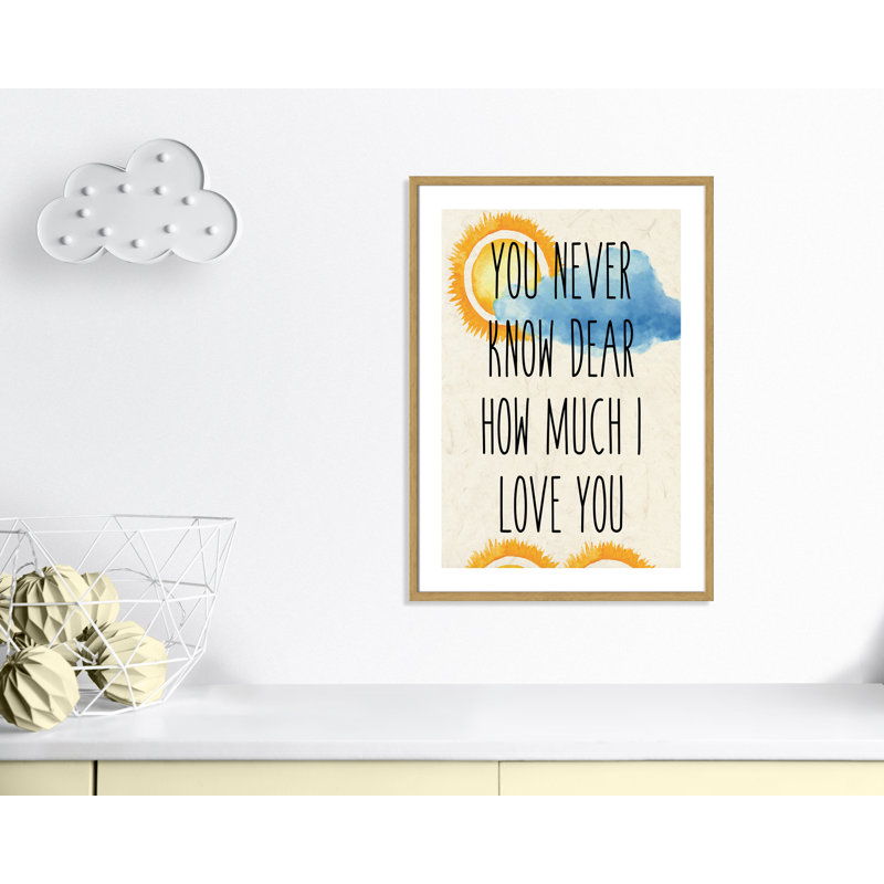 Impression sur papier Sunshine C, H 34,5 po x l 24,5 po x P 1,18 po, Encadré de boîte chêne