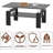 Nansi Glass Coffee Table, Living Room Table and Center table with 2-Tier Storage Shelves, Modern Design with Metal Legs-668251733-609384737