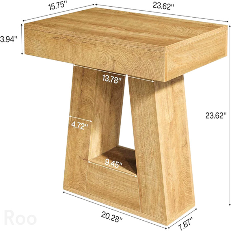 Table de bout unique, table d'appoint, table de thé élégante