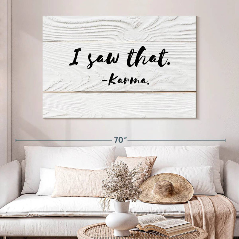Humour Tergel Karma, typographie, H 34 po x l 51 po