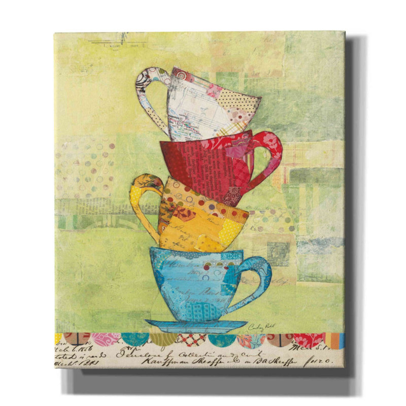 «Come for Coffee» par Courtney Prahl, estampe numérique sur toile, H 30 po x l 26 po x P 1,5 po