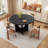 47 Inch Round Dining Table for 4-6 People, Modern Farmhouse Kitchen Table-1109279632