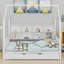 Lit House avec lit gigogne, lit pour enfant avec tablette