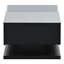Rectangular Coffee Table With Particle Board And Tempered Glass, Black Practical Design Glass Top-1182528572