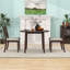 Dining Table Set with 2 Upholstered Chairs-1917338289