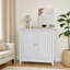 Armoire de rangement à double porte, armoire autoportante moderne, armoire de rangement pour le salon, la cuisine, le couloir