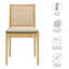 Chaise en bois et rotin Ovard