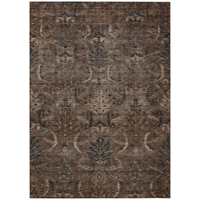 Chayil Machine Washable Indoor/Outdoor Rug
