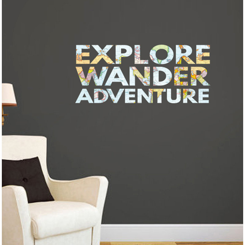 Non-Wall Damaging Wall Decal, 16" H x 36" W