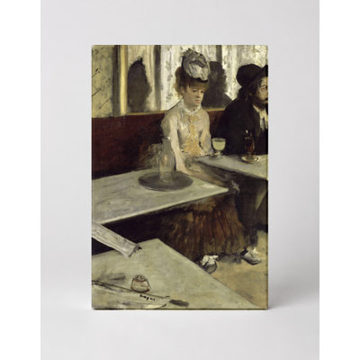 L'Absinthe (1876) - Portrait, art mural sur toile