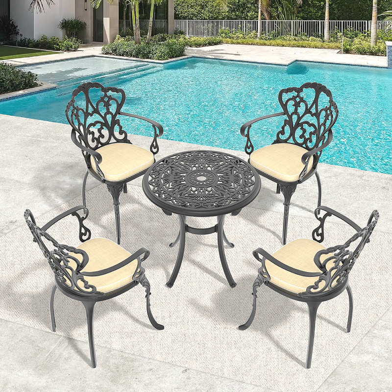Cast Aluminum Patio Furniture, 4