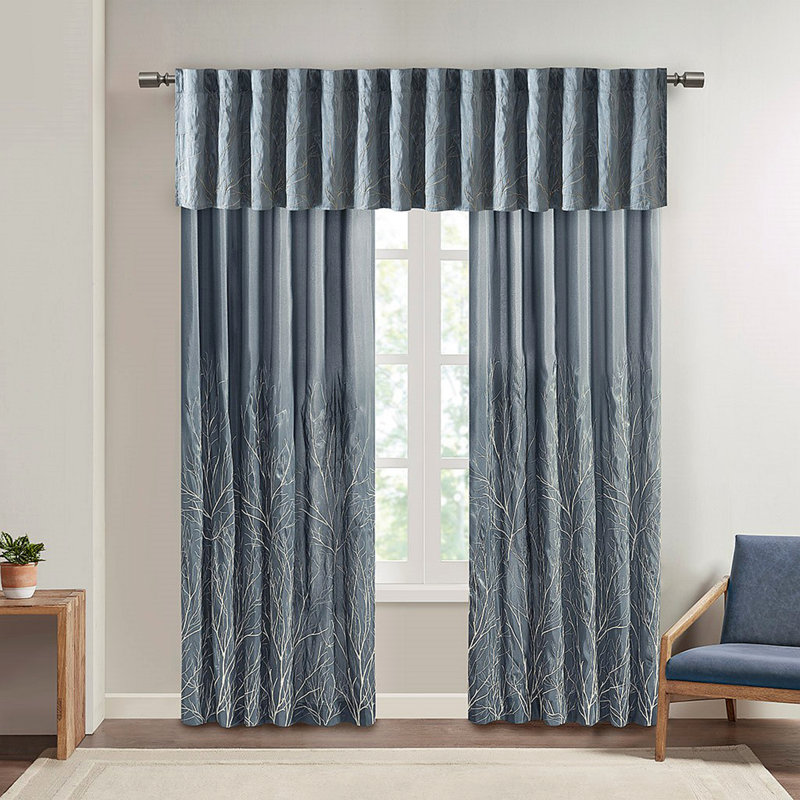 Curtain Panel(Only 1 Pc Panel) for Windows, 50.08" W x 84.11" L, Blue