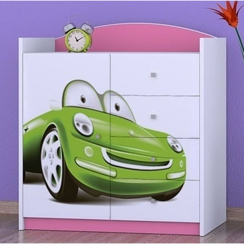 Nieman Kids 4 - Drawer Combo Dresser, Pink