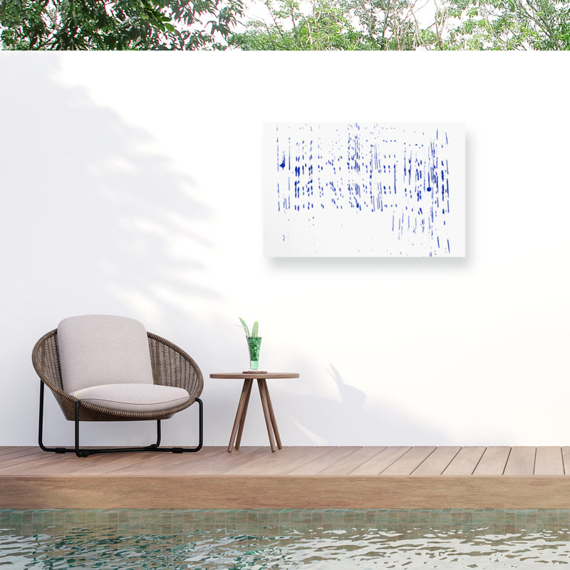 Pluie estivale bolognaise sur toile, H 30 po x l 47 po