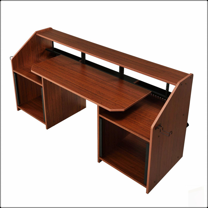 Bureau de musique rectangulaire avec 2 compartiments ouverts, un grand espace de fixation et un cadre durable pour les réalisateurs chevronnés
