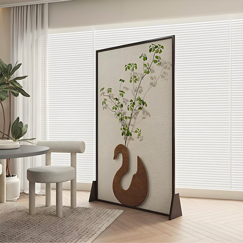 Paravent moderne minimaliste en bois, H 70,87 po x l 31,5 po x P 1,57 po