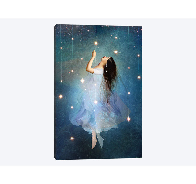 « star marin », impression sur toile tendue, H 26 po x l 18 po x P 1,5 po, Toile tendue, Pas de tapis