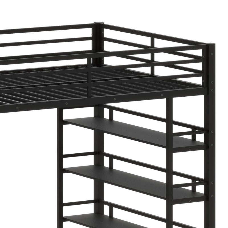 Space-Saving High Sleeper Featuring Multi-Tier Storage, Secure Cupboards, and Clothes Closet