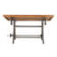 Industrial Loft Solid Wood Drafting Table