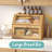 Large Bread Box,Bamboo Wood For Kitchen Counter, Corner Bread Box, Large Capacity Bread Storage Bin