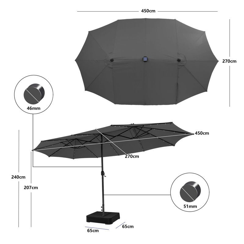 Navika Tilt Balcony Parasol