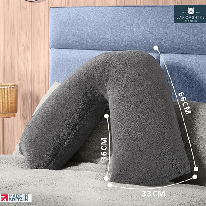 Rokeya W40cm Soft Support Pillow, Grey