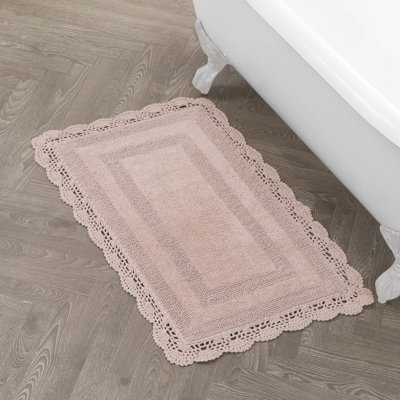 Tapis de bain en coton fabriqué au crochet lavable à la machine Laura Ashley