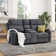 75.6'' Wide Modern And Overstuffed Soft Power Reclining Loveseat Sofa With Center Console