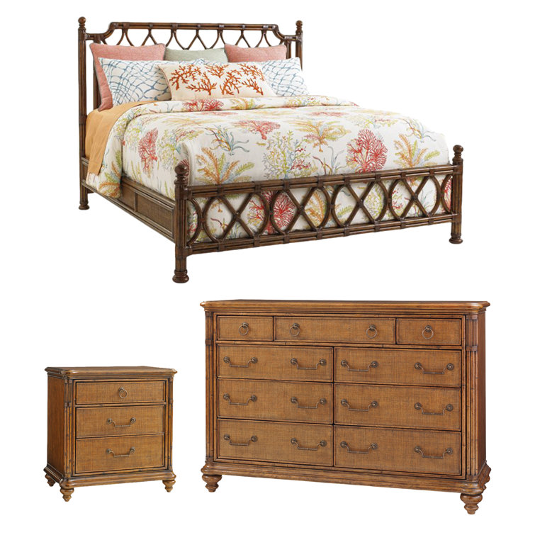 Bali Hai Solid Wood 10 Piece Bedroom Set